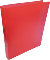 Alpha ringmap, voor ft A4, uit PP, 2 ringen van 25 mm, transparant rood - thumbnail