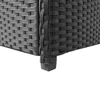 Tuinbox 120x50x60 cm poly rattan zwart - thumbnail
