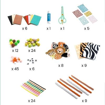 Creatieve doos - Jungledieren - DJECO rozen Creatieve doos - Jungledieren - DJECO rozen