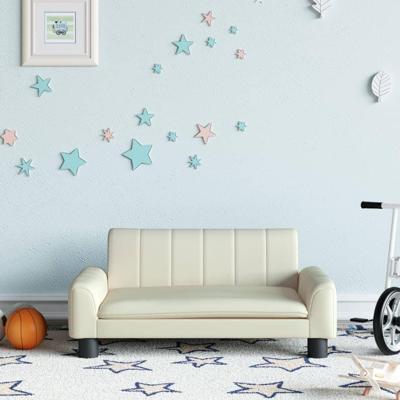 Kinderbank 70x45x30 cm kunstleer crmekleurig