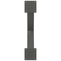 Salontafelpoten 2 st X-vormig 70x(42-43) cm staal antraciet - thumbnail