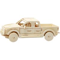Creativ Company 3d puzzel, pick-up truck, afm 19,5x8x12 cm, 1 stuk - thumbnail