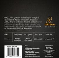 Ortega UWNY-4-BA nylon snarenset voor bariton ukelele - thumbnail