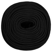 VidaXL Werktouw 10 mm 25 m polyester zwart - thumbnail