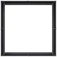 Plantenbak 80x80x30 cm staal zwart - thumbnail