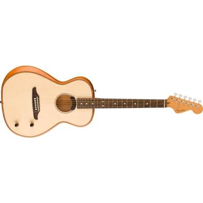 Fender Highway Series Parlor RW Natural elektrisch-akoestische westerngitaar met deluxe gigbag - thumbnail