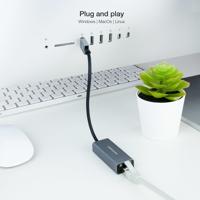 Adapter USB naar Ethernet NANOCABLE 10.03.0405 - thumbnail