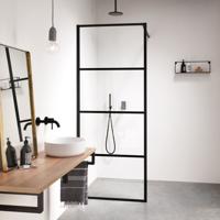 Sealskin Soho inloopdouche type A3 120x210cm zwart-helder glas CKBA31206195100 - thumbnail