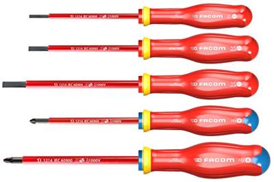 Facom Set Van 5 Schroevendraaiers Protwist Geïsoleerd 1000V - ATD.J5VE - ATD.J5VE Facom Set Van 5 Schroevendraaiers Protwist Geïsoleerd 1000V - ATD.J5VE - ATD.J5VE