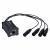 Hilec BOXRJ4XM3 breakout box van rj45 naar XLR male voor DMX of audio Hilec BOXRJ4XM3 breakout box van rj45 naar XLR male voor DMX of audio