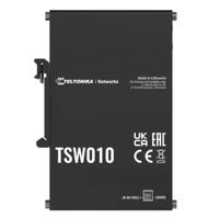 Teltonika TSW010 DIN Rain Switch 5 x Fast Ethernet (10/100) Power over Ethernet (PoE) Zwart - thumbnail