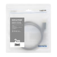 LogiLink CV0130 kabeladapter/verloopstukje DisplayPort DVI Zwart - thumbnail