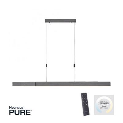 Neuhaus PURE Hanglamp e-Slide L 120-200 cm donker grijs