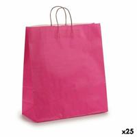 Papieren Zak Roze 16 x 57,5 x 46 cm (25 Stuks) - thumbnail