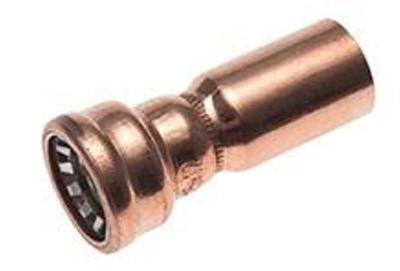 Kirchhoff Koperen reduceernippel, blank, 15 mmA x 12 mm, 1 Muffe, (S243) - 989475117