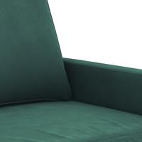 4-delige Loungeset met kussens fluweel donkergroen - thumbnail