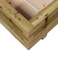Plantenbak 60x60x26,5 cm gempregneerd grenenhout - thumbnail