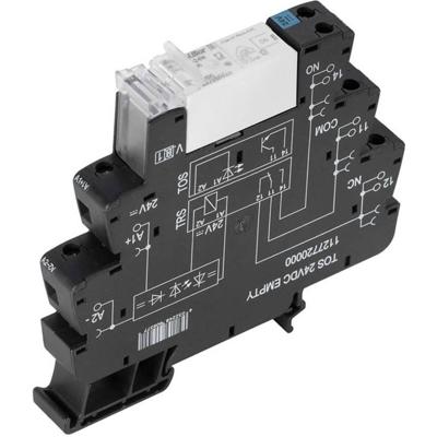 Weidmüller TRS 24VDC 1NO HCP Relaismodule (modulair) Nominale spanning: 24 V/DC Schakelstroom (max.): 16 A 1x NO Package 10 stuk(s)