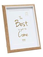 Deknudt Fotokader in houtkleur met wit biesje en passe-partout 10x15 S46WG4 - thumbnail