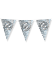 Vlaggenlijn 25 Jaar Getrouwd Zilver (10m) - thumbnail