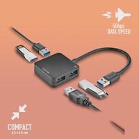 Hub USB NGS IHUB3.0TINY Zwart - thumbnail
