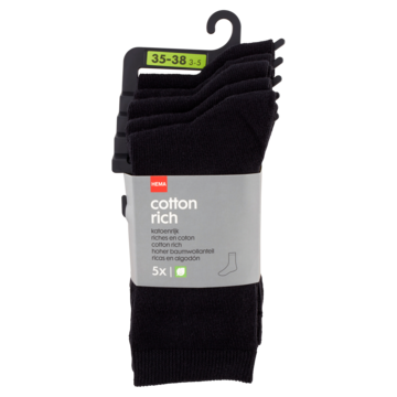 HEMA Sokken Zwart 3538 5 Stuks bij Jumbo