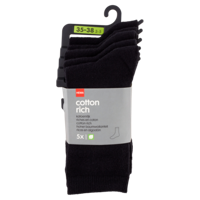HEMA Sokken Zwart 3538 5 Stuks bij Jumbo - thumbnail