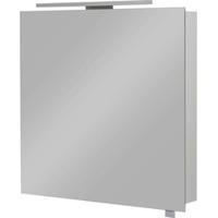 Saqu Practico Spiegelkast met LED verlichting 60x60x14 cm aluminium - thumbnail