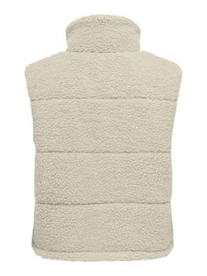 Only Onlsandra Teddy Waistcoat Life Otw Noos Gilets Pumice Stone