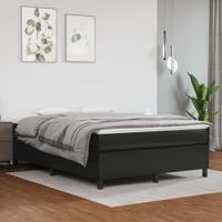 Bedframe kunstleer zwart 140x200 cm - thumbnail