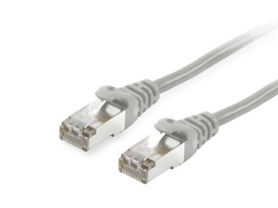 Equip 605504 RJ45 Netwerkkabel, patchkabel CAT 6 S/FTP 5.00 m Grijs Vergulde steekcontacten 1 stuk(s)