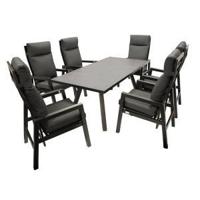 Aluminium tuinset - Gepoedercoat aluminium Glas - Grijs - thumbnail