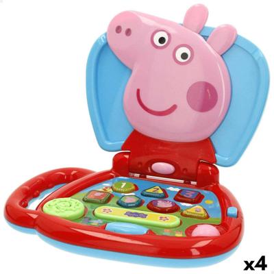 Speelgoedcomputer Peppa Pig Engels 20 x 17 x 14 cm Multicolour (4 Stuks)