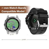 By Qubix - Leren bandje - Bruin - Compatible met Garmin Fenix 8-51mm - Compatible Garmin bandje - thumbnail