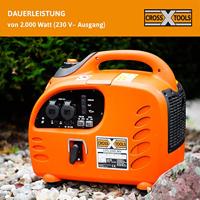 CrossTools CPG 2000 INV 4-takt Aggregaat met omvormer 2.4 kW 230 V 24 kg 2000 W - thumbnail