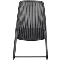 WOOOD Outdoor Schommelstoel 'Tom' Rattan, kleur Zwart - thumbnail