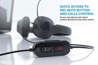 Creative HS-720 V2 USB-headset, microfoon met ruisonderdrukking voor pc, in-line bediening, microfoon, oproepen, volume voor videogesprekken, zwart - thumbnail
