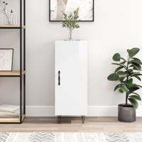 Dressoir 34,5x34x90 cm bewerkt hout hoogglans wit - thumbnail