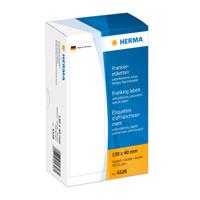 Etiket herma frankeer 4328 130 x 40 mm dubbel 500 st - thumbnail