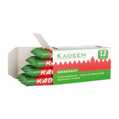 Markeerkrijt aftekenkrijt doos groen 12 stuks