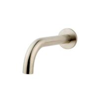 Geborsteld Staal Baduitloop Rond 22 cm 1/2" Aansluiting Aqua Splash - thumbnail