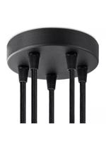 Light depot - plafondkap metaal 5 lichts - zwart - Outlet - thumbnail
