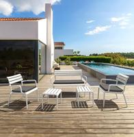 ALTEREGO AROMA Tuinstoel met armleuningen - Wit - thumbnail