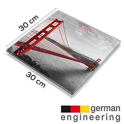 Beurer GS 215 San Francisco Personenweegschaal Digitaal Weegbereik (max.): 180 kg Glas, Meerkleurig Beurer GS 215 San Francisco Personenweegschaal Digitaal Weegbereik (max.): 180 kg Glas, Meerkleurig