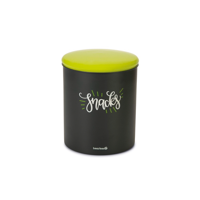 Beeztees Voorraadbus Snacks - Hond - Rvs - Groen Zwart - 17X17X21Cm - thumbnail
