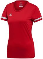 Adidas T19 Short Sleeve Tee Dames Rood - thumbnail