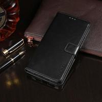 Voor Wiko Y50 idewei Crazy Horse Texture Horizontale Flip Lederen Case met Holder & Card Slots & Wallet(Zwart) - thumbnail
