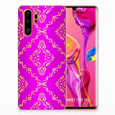 Siliconen Hoesje Huawei P30 Pro Barok Roze Siliconen Hoesje Huawei P30 Pro Barok Roze