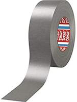 Tesa Weefseltape | zilver-mat | lengte 25 m | breedte 50 mm wiel | 5 stuks - 04688-00047-00 04688-00047-00 - thumbnail