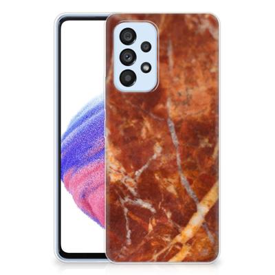 Samsung Galaxy A53 5G | TPU | Siliconen hoesje | Marmer Bruin